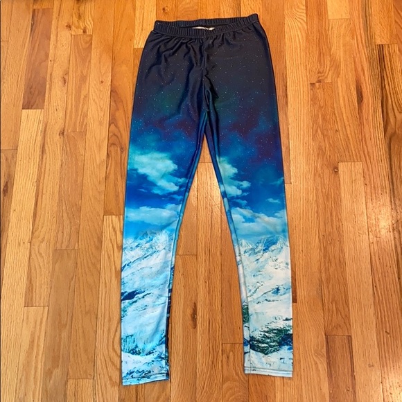 Pants - Snowy mountain nature leggings